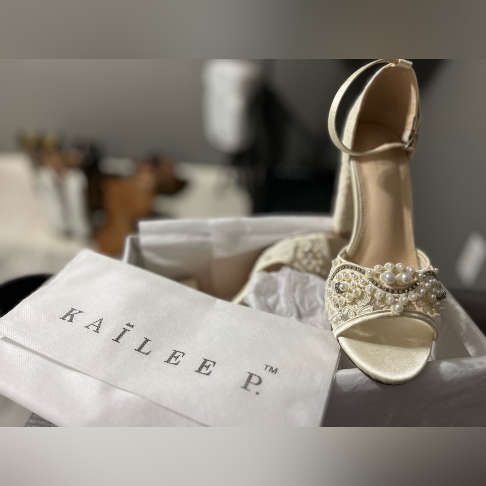 Women's Wedding Elegant Cream Heels